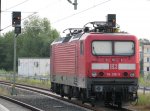 BR 114-018-5 stand mehere Tage in Schwerin HBF vermutlich wegen eienes Defektes auf einem Nebengleis abgestellt auch am 04.07.2009