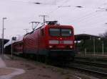 114 008 mit RE nach lzen am 06.05.2012 in Stendal.