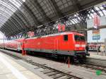114 009 mit Zugleistung RE4510 in Frankfurt-Hbf; 120829