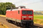 114 501-0 DB bei Staffelstein am 15.07.2013.