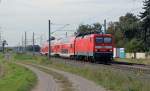 114 015 bespannte am 04.10.13 einen RE von Halle(S) ber Magdeburg nach Uelzen.