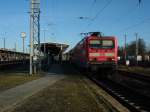 Am 30.12.2013 fuhr 114 027 mit der RB 29 von Stendal nach Salzwedel.