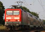 22.8.2012 114 034 mit RE3 nach Elsterwerda zwischen Bernau und Zepernick