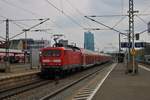 DB Regio 114 033 am 13.04.19 in Frankfurt am Main Süd Bhf als RE50