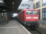 Hier 114 029-2 mit einem RE1 nach Frankfurt(Oder), dieser Zug stand am 27.2.2010 in Potsdam Hbf.