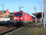 Am 30.12.2013 kam 114 004 mit dem RE 20 aus Richtung Uelzen nach Stendal und fuhr weiter nach Halle/Saale.Der RE hatte 10 min.Verspätung.