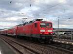 DB Regio 114 016 mit RB51 nach Frankfurt am Main am 27.02.17 in Gelnhausen Bhf