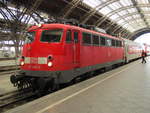 DB AutoZug 115 459-0 mit dem PbZ 2467 aus Berlin-Lichtenberg, am 20.02.2014 in Leipzig Hbf.