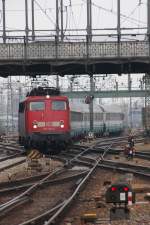 115 509 beim bereit stellen des EC69 `Leonardo da Vinci´ am 08.03.08 im Hauptbahnhof München