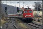 115 293 mit dem Euro-City aus dem Ostseebad Binz nach Prag.