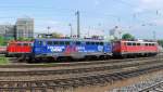 1042 520 sowie 115 154 rechts und 115 459 links am 02.05.09 in Mnchen Ost