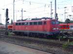 115 205-7 ruht am Ende von Gleis 4 im Mannheimer Hbf. 27.05.09