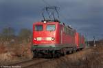 115 154-7+101 092-5 in Flensburg Weiche am 30.01.09.