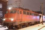 Die 115 350-1 steht mit ihrem 3-teiligem Schadzug in Dsseldorf Hbf am 08.01.2010