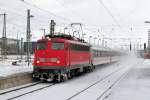 115 383 am 30.01.10 mit IC 1280 aus Zell am See in Mnchen Ost