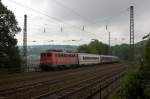 115 205-7 mit IC 2862 zwischen Wuppertal - Zoologischer Garten und Wuppertal - Sonnborn.