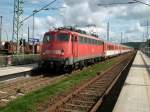 Am 19.August 2010 bespannte 115 346 den EC 379 Binz-Brno,der gegenwrtig fast 30min frher fhrt als sonst,Grund sind Bauarbeiten zwischen Pasewalk und Prenzlau.Aufnahme in Bergen/Rgen.