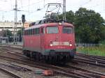 115 346-9 beim Rangieren im Bahnhof Stralsund Sie kam kurz zuvor mit 
EC 379 von Ostseebad Binz Richtung Brno hl.n.im Bahnhof Stralsund an.(28.08.10)