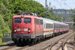 Die 115 205-7 mit IC 2862 in Wuppertal Vohwinkel am 16,06,10