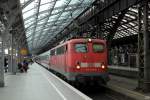 Unser IC 2862 mit 115 205-7 in Kln Hbf am 25.8.2010.