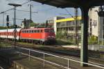 115 509-2 mit Autoreisezug in Lehrte am 21.08.2011