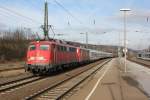 115 459-0 mit PbZ-D 2453 in Brackwede. 11.02.2012.