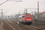 115 205 am 17.03.2012 mit dem PBZ2453 in H-Leinhausen.