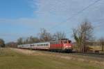 115 346 mit IC 1281 am 10.03.2012 unterwegs bei Happing.