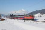 115 261 mit DRV 13817 am 26.01.2013 bei Fieberbrunn.