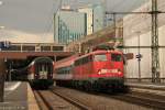 115 448-3 mit SZ 2705 nach Heidelberg bei der Einfahrt in Dsseldorf Hbf am 19.04.13.