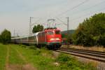 115 350 mit dem PbZ 2459 nach Basel Bad Bf in Kollmarsreute. 22.8.13