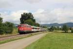 115 114-1 mit dem IC 183 Stuttgart Hbf - Zürich HB) bei Rietheim-Weilheim am 13.08.13