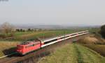 115 198-4 mit dem IC 184 (Zürich HB-Stuttgart Hbf) bei Herrenberg 30.3.14