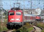 115 355-0 vor dem NZ1449 nach Binz.  (Stralsund am 05.09.06) 