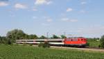 115 261-0 mit dem IC 187 (Stuttgart Hbf-Zürich HB) bei Singen 21.6.14