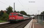 115383 mit Pbz 2491 fährt am 24.9.2014 um 11.33 Uhr durch Hasbergen in Richtung Münster.