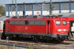 115 114-1 mit IC 2239(Rostock-Leipzig)abgestellt im BW Rostock Hbf.10.10.2015