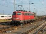 Lokwechsel in Stralsund am 31.Juli 2010.115 509 übernahm von 101 095 den EC 378 aus Wien,um ihn bis zum Ziel:Binz zubringen.