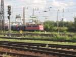 139 311-5 fhrt mit einem Gterzug vom Gterbahnhof Dresden Richtung   Coswig.27.07.07