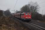 139 561-5 mit einem Ganzzug aus Falns am 21.02.2009 durch Ahlten -> Lehrte