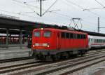 139 314 bei einer Lz-Fahrt am 29.04.2012 bei der Durchfahrt in Mnchen Ost.
