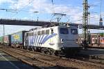 Die BR 139 in Zebra Lackierung von Lokomotion bei der durchfahrt in Rosenheim. (29.09.2007)