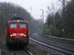 BR 139 255-4 Solo auf Bahnsteiggleis in Bochum Hamme.(26.02.2008)