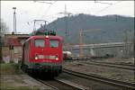 139 164 bringt einen Gterzug vom Rangierbahnhof Hagen-Vorhalle Richtung Schwerte(Ruhr).