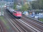 139 122-6 fhrt mit Kesselwagen aus Linz(Rhein) aus. 