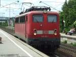 BR 139 313 durchfhrt als Sololok den Hp Goldberg in Richtung Stuttgart am 03.06.2008