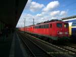 Am 21.08.08 fuhr berraschend ein Lokzug aus 8 Lokomotiven in den Hbf Hannover ein und blieb vor einem roten Signal stehen.