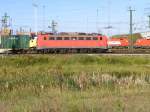 Sind doch noch nicht alle in Rostock Seehafen. 139 313-1 auf dem Weg in den Hamburger Freihafen. Aufgenommen am 17.09.2009