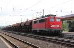 139 132-5 mit Kaliwagenzug in Fahrtrichtung Sden. Aufgenommen am 24.06.2011 in Eichenberg.