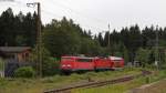 139 313-1; 143 856-3 mit dem Lr 72170 (Titisee-Freiburg (Brsg) Hbf) in Hinterzarten 24.6.12